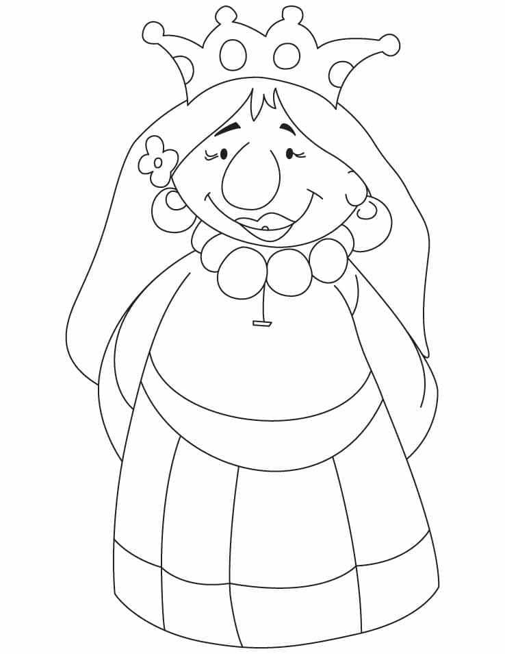 Free printable Queen coloring page #203768 from Characters collection