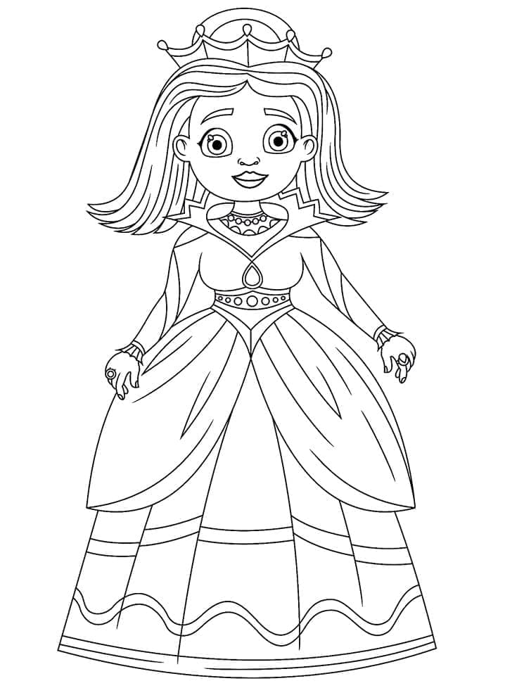 Free printable Queen coloring page #203778 from Characters collection