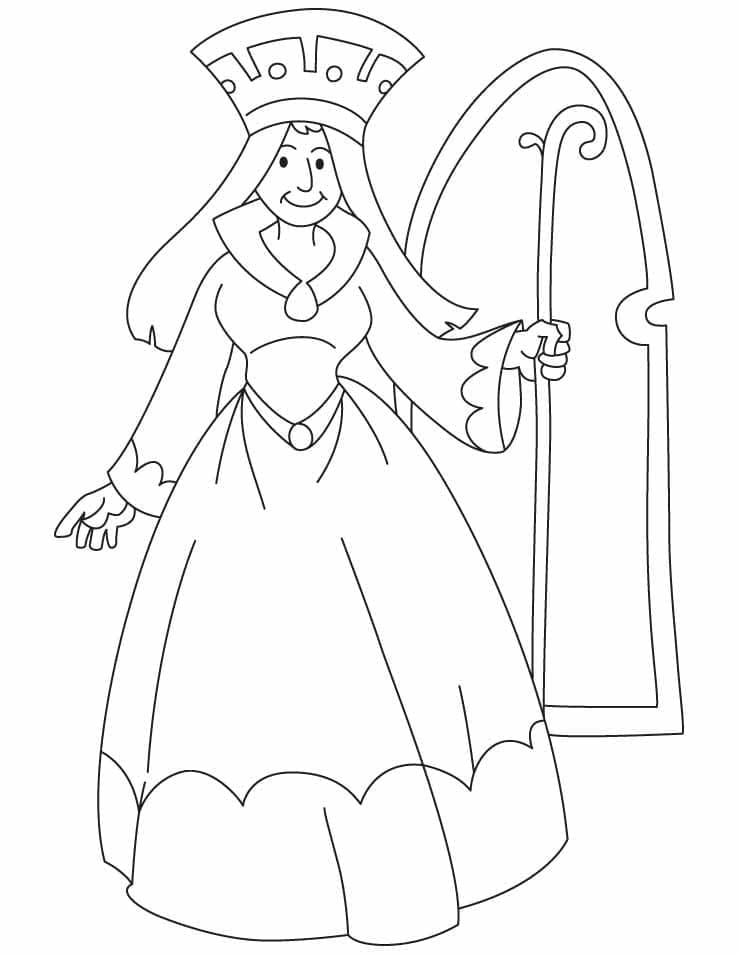 Free printable Queen coloring page #203779 from Characters collection