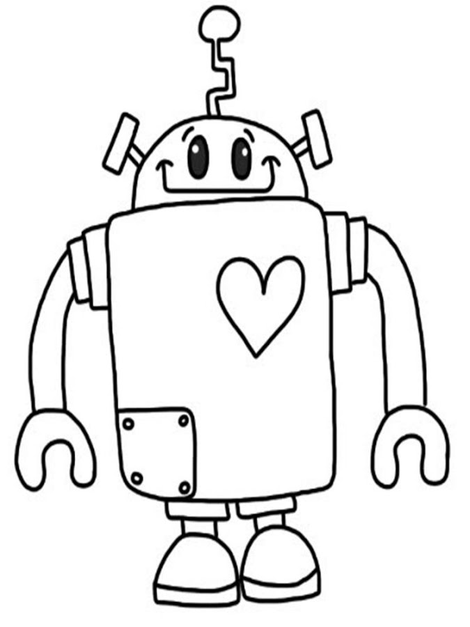 Coloring page: Robot (Characters) #106573 - Free Printable Coloring Pages