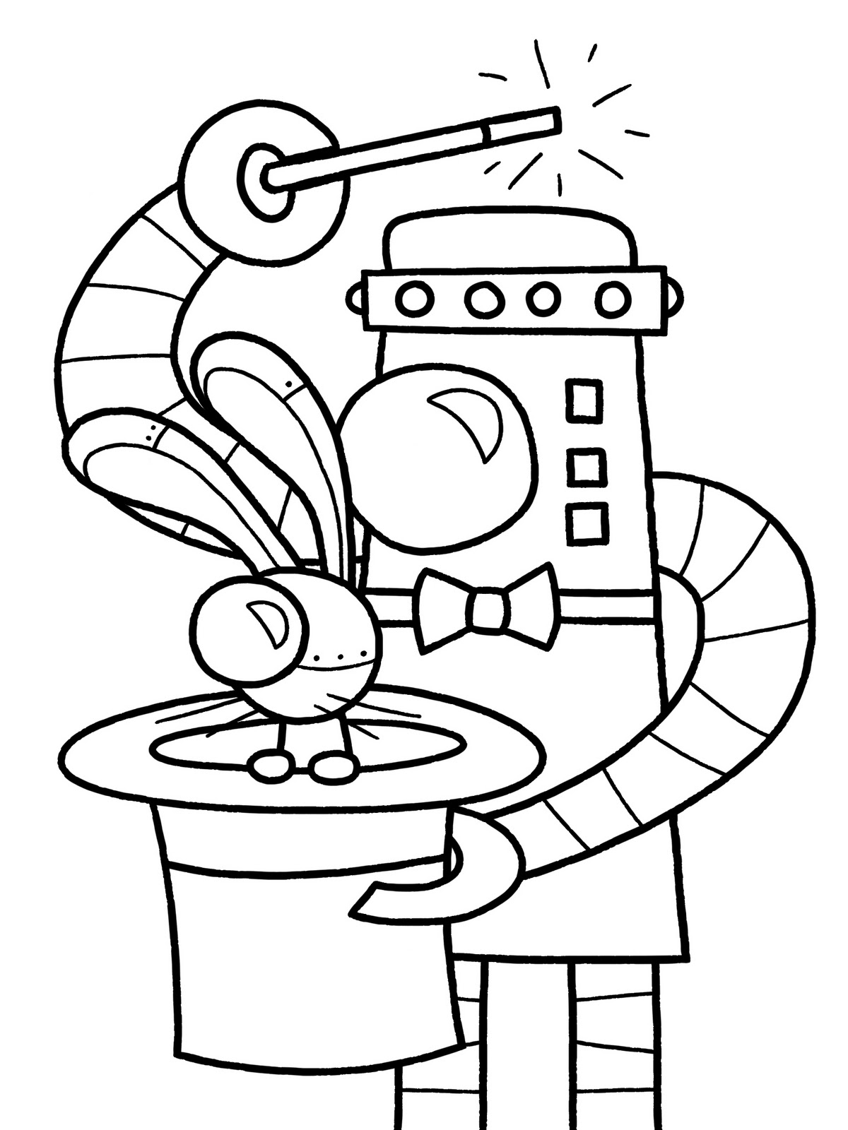 Coloring page: Robot (Characters) #106589 - Free Printable Coloring Pages