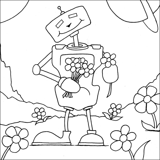 Coloring page: Robot (Characters) #106596 - Free Printable Coloring Pages