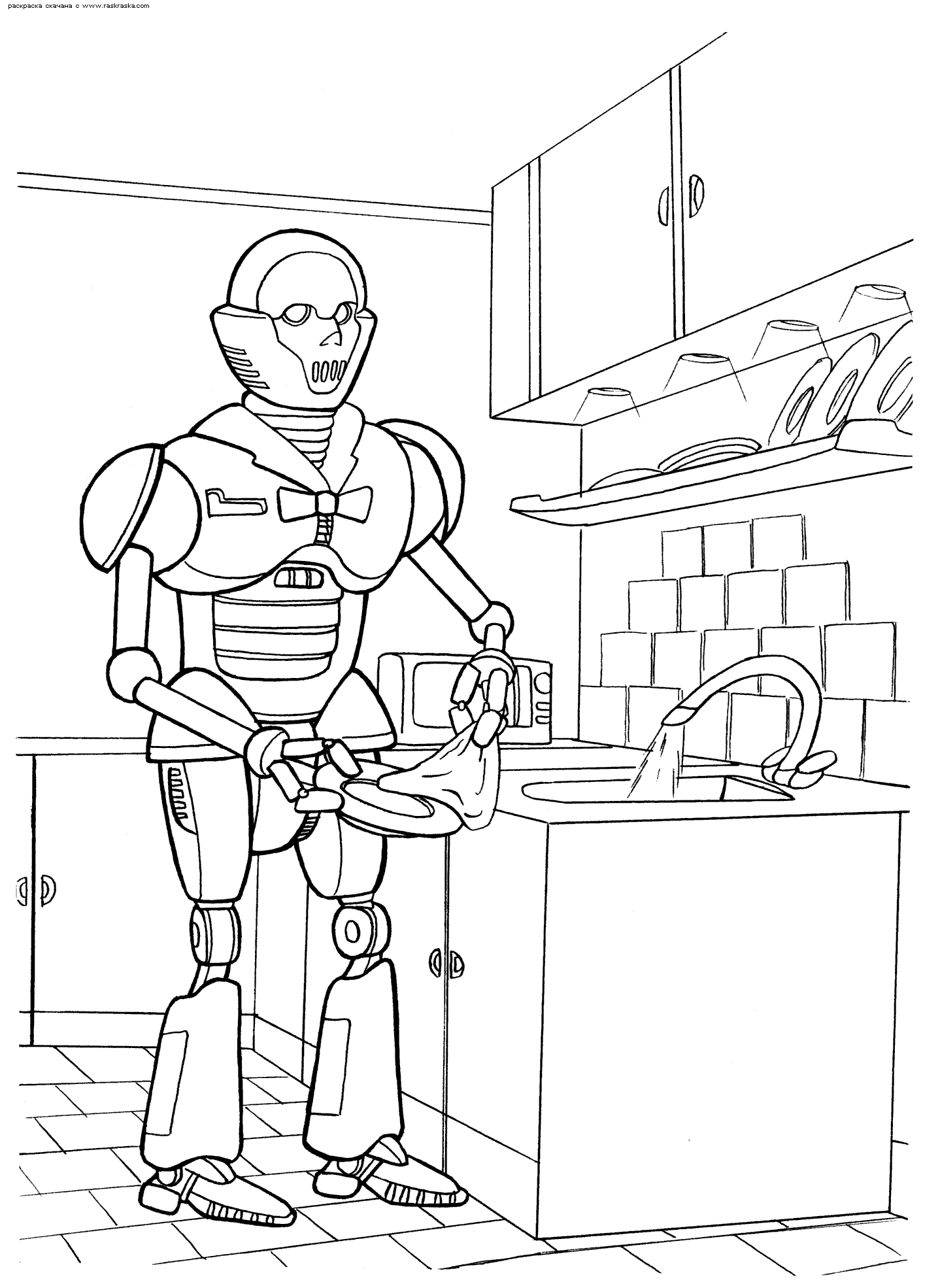 Coloring page: Robot (Characters) #106602 - Free Printable Coloring Pages