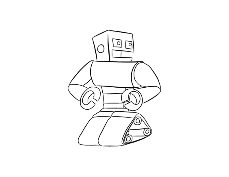 Coloring page: Robot (Characters) #106612 - Free Printable Coloring Pages