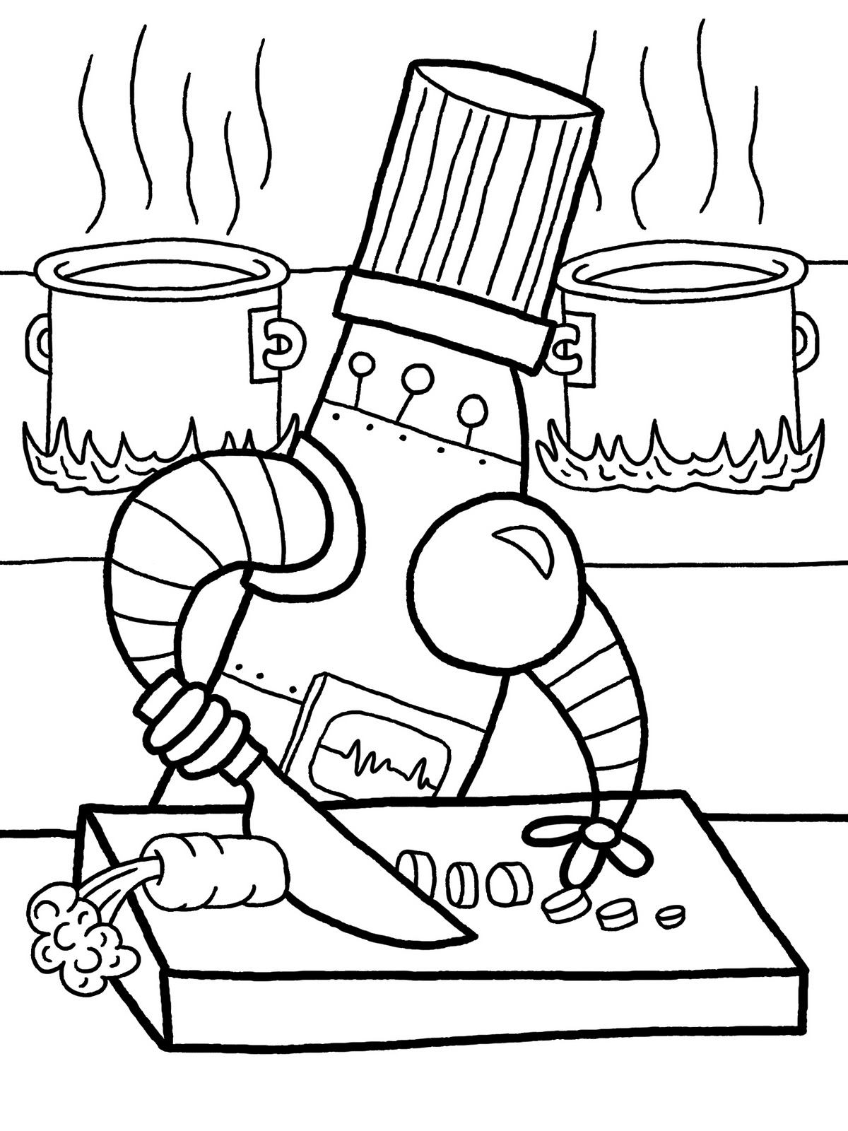 Coloring page: Robot (Characters) #106619 - Free Printable Coloring Pages