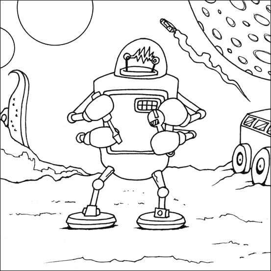 Coloring page: Robot (Characters) #106625 - Free Printable Coloring Pages