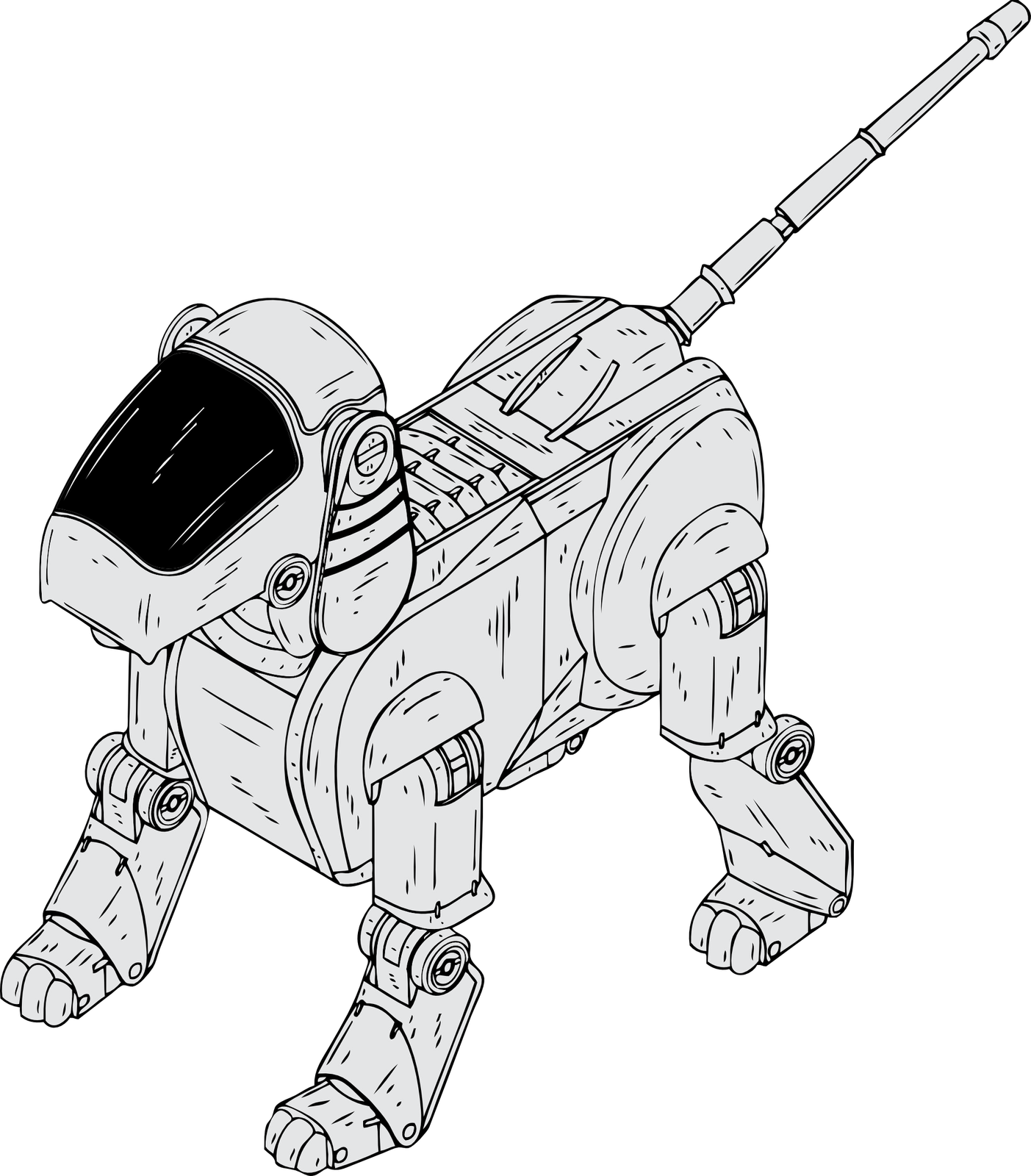 Coloring page: Robot (Characters) #106633 - Free Printable Coloring Pages
