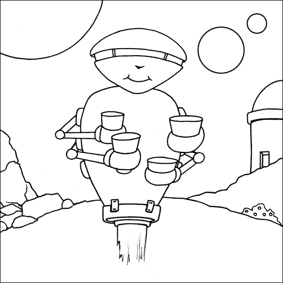 Coloring page: Robot (Characters) #106642 - Free Printable Coloring Pages