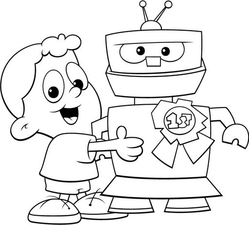 Coloring page: Robot (Characters) #106650 - Free Printable Coloring Pages