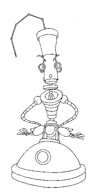 Coloring page: Robot (Characters) #106653 - Free Printable Coloring Pages