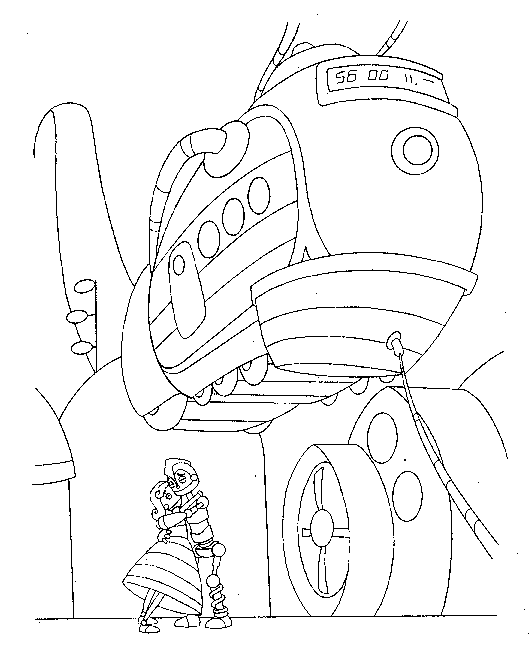 Coloring page: Robot (Characters) #106663 - Free Printable Coloring Pages