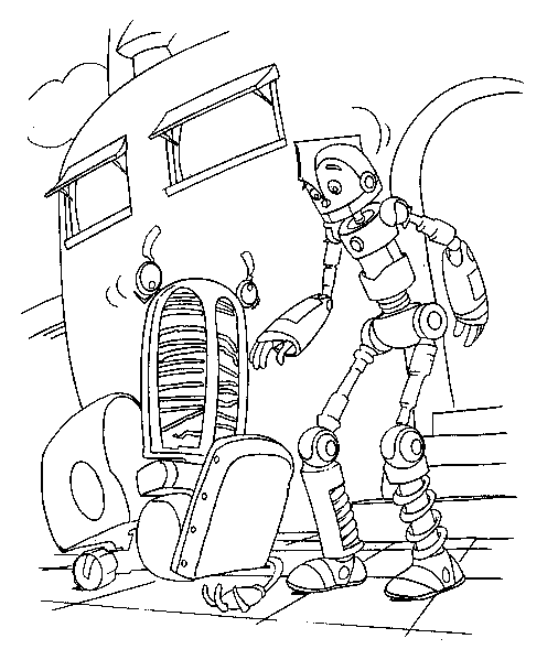 Coloring page: Robot (Characters) #106664 - Free Printable Coloring Pages