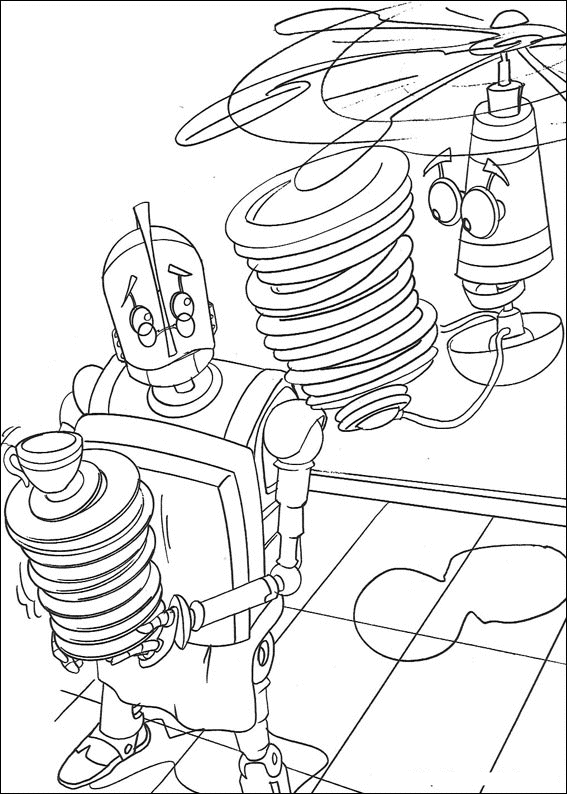 Coloring page: Robot (Characters) #106672 - Free Printable Coloring Pages