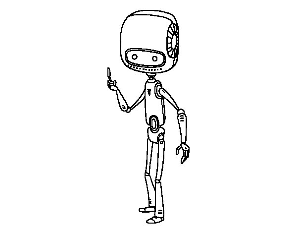 Coloring page: Robot (Characters) #106687 - Free Printable Coloring Pages