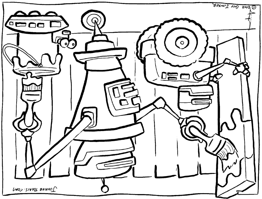 Coloring page: Robot (Characters) #106696 - Free Printable Coloring Pages