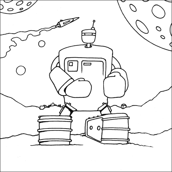 Coloring page: Robot (Characters) #106699 - Free Printable Coloring Pages