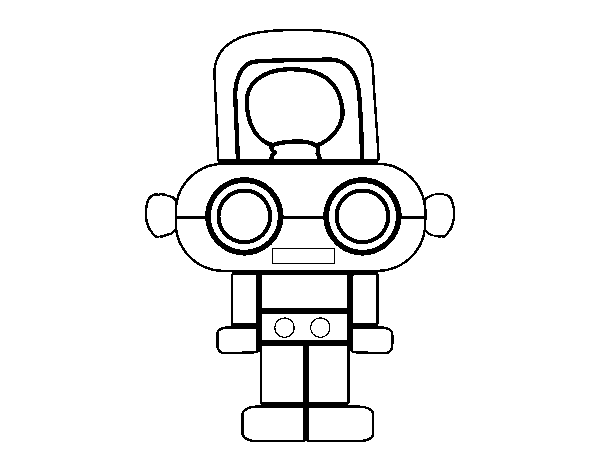 Drawing Robot #106714 (Characters) – Printable coloring pages
