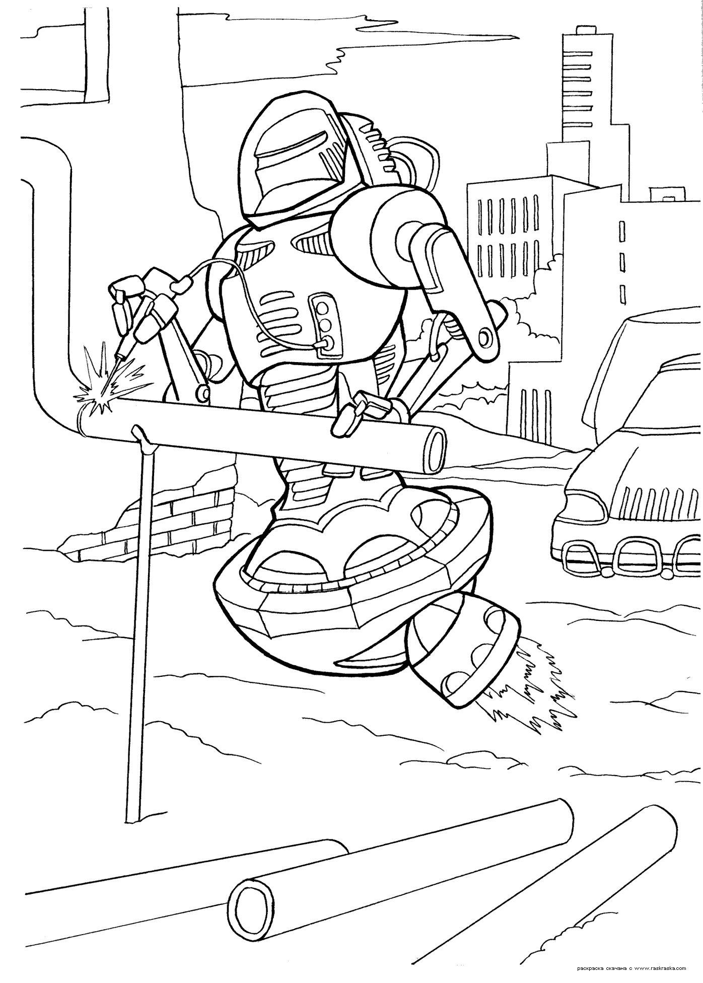 Coloring page: Robot (Characters) #106729 - Free Printable Coloring Pages