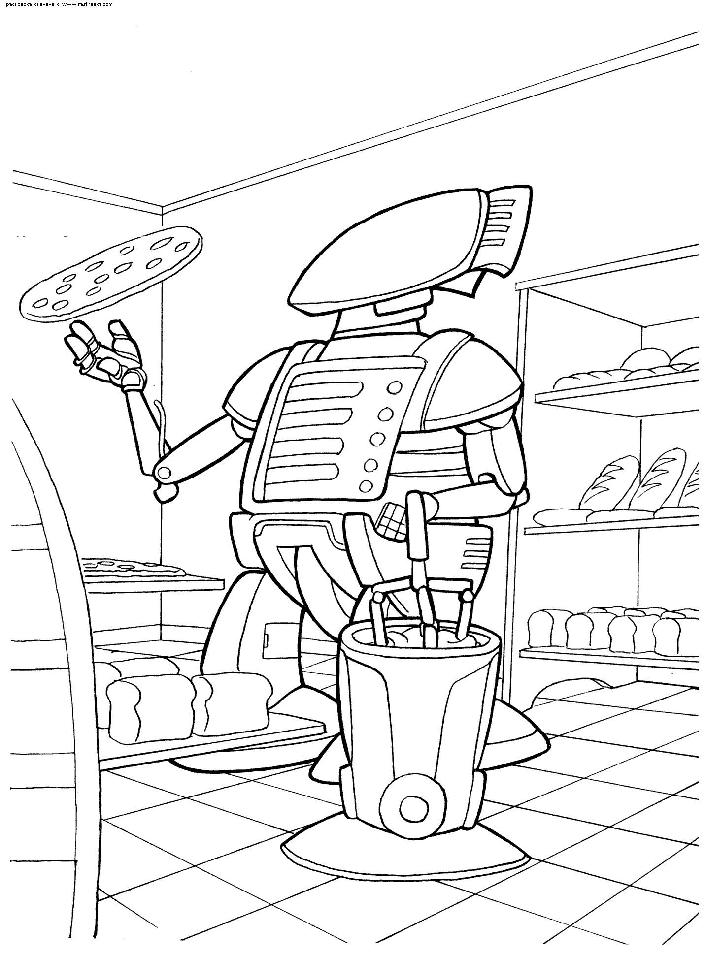 Coloring page: Robot (Characters) #106771 - Free Printable Coloring Pages