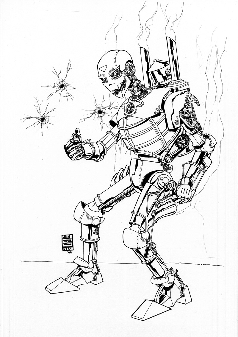 Coloring page: Robot (Characters) #106833 - Free Printable Coloring Pages