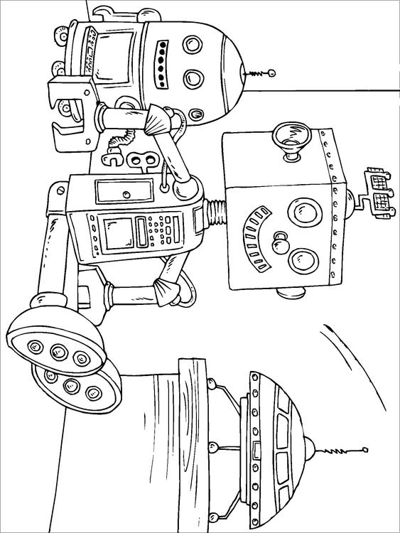 Coloring page: Robot (Characters) #106874 - Free Printable Coloring Pages