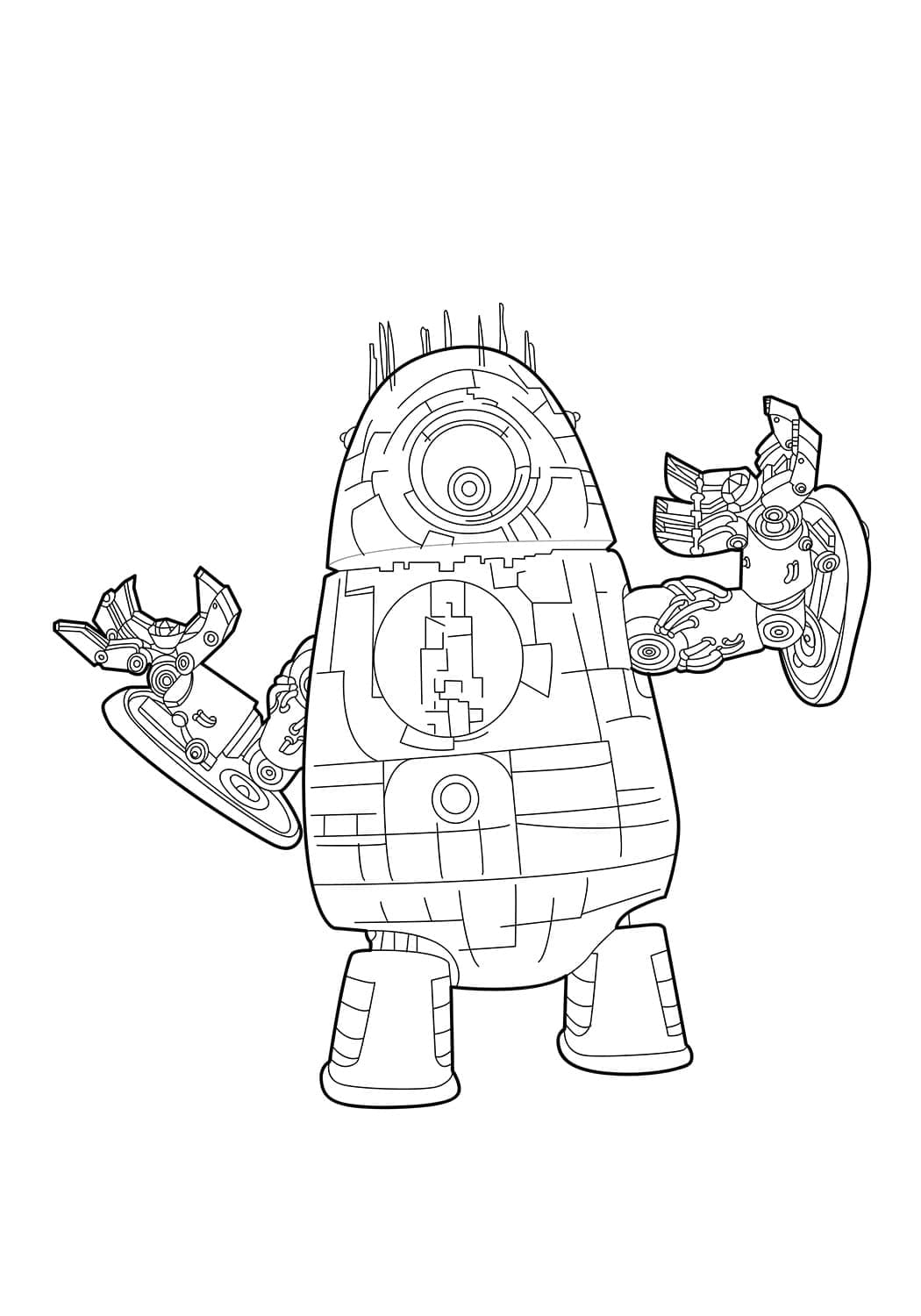 Free printable Robot coloring page #178907 from Characters collection