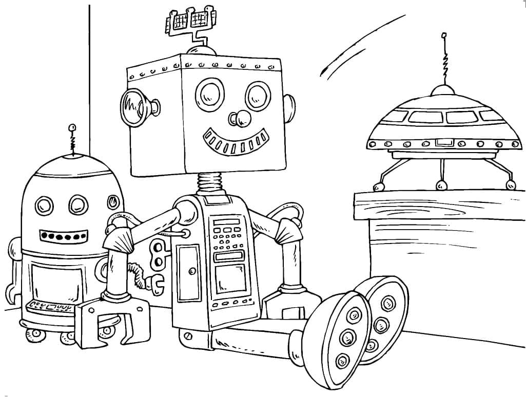 Free printable Robot coloring page #178933 from Characters collection