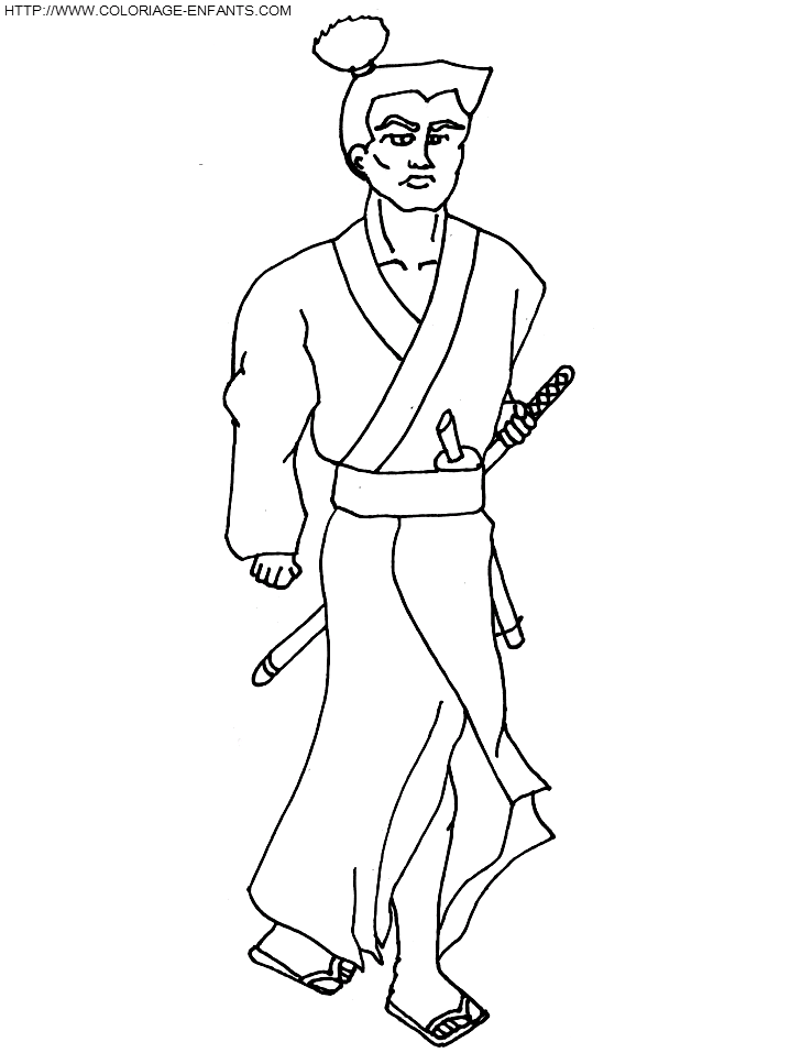 Coloring page: Samurai (Characters) #107274 - Free Printable Coloring Pages