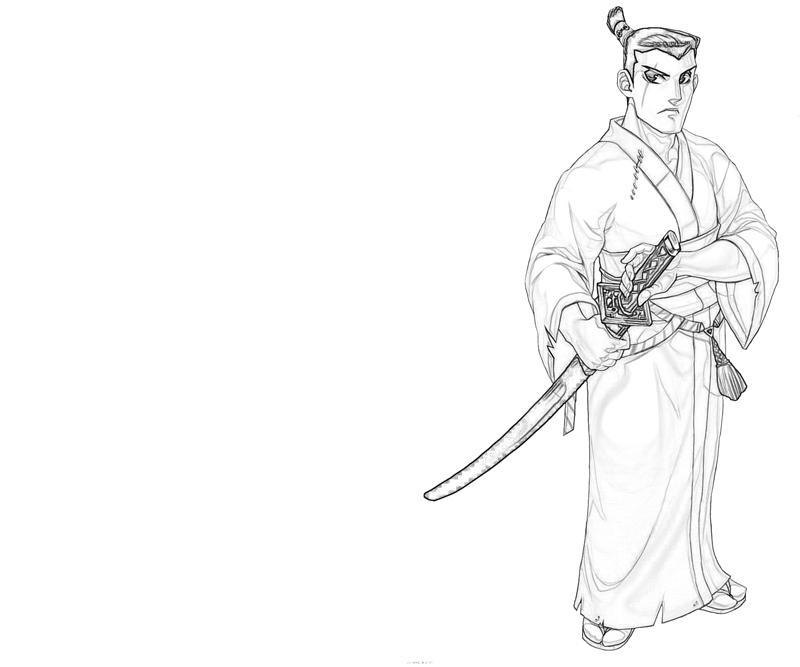 Coloring page: Samurai (Characters) #107298 - Free Printable Coloring Pages