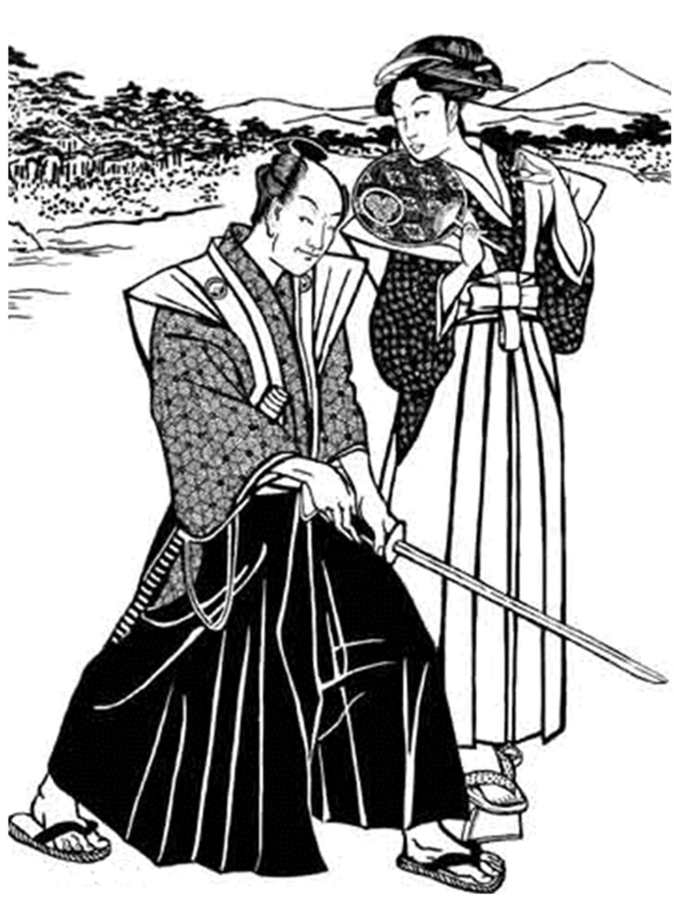 Coloring page: Samurai (Characters) #107387 - Free Printable Coloring Pages