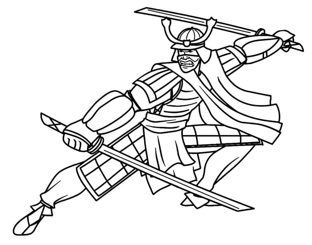 Free printable Samurai coloring page #186163 from Characters collection