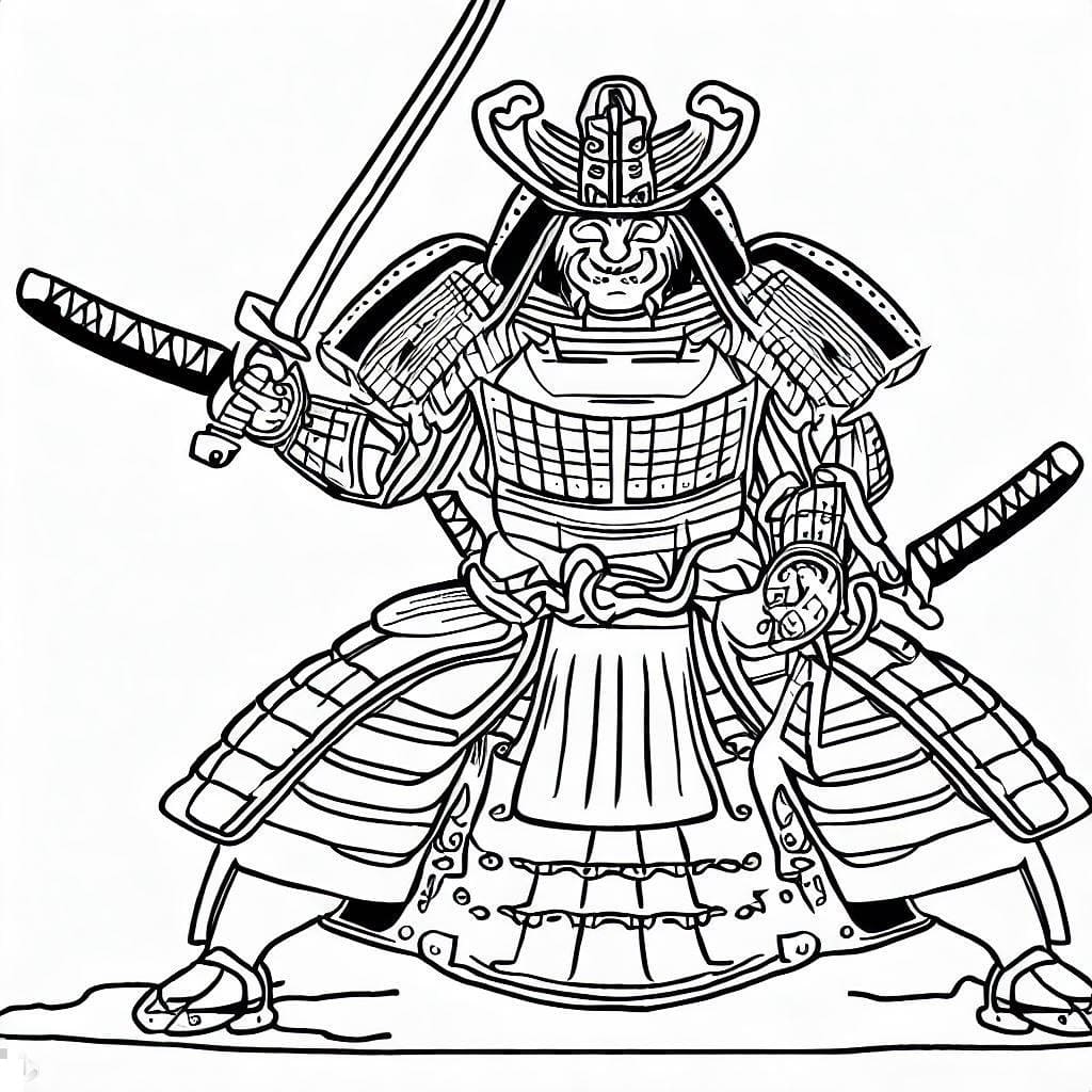 Free printable Samurai coloring page #186170 from Characters collection