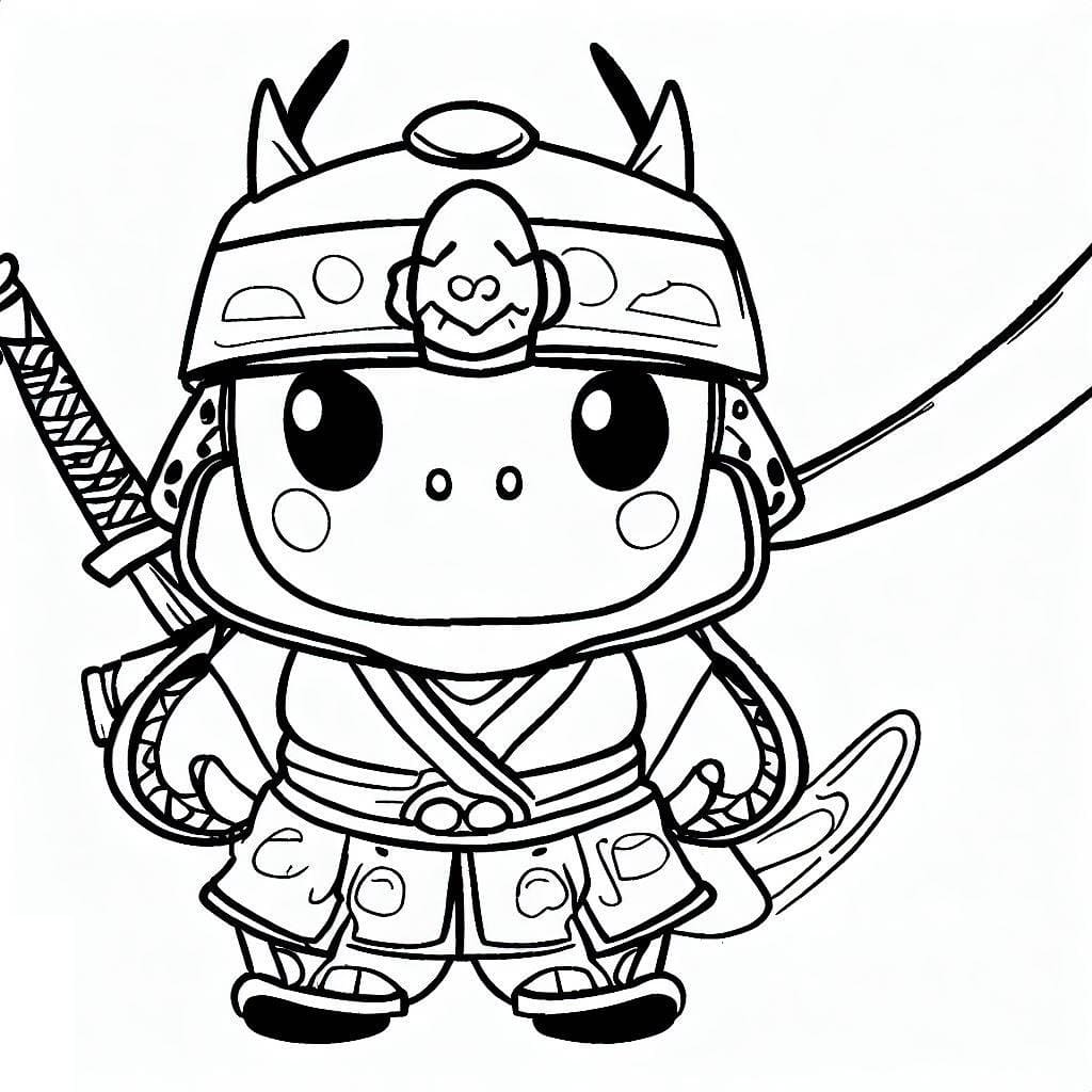 Free printable Samurai coloring page #186177 from Characters collection