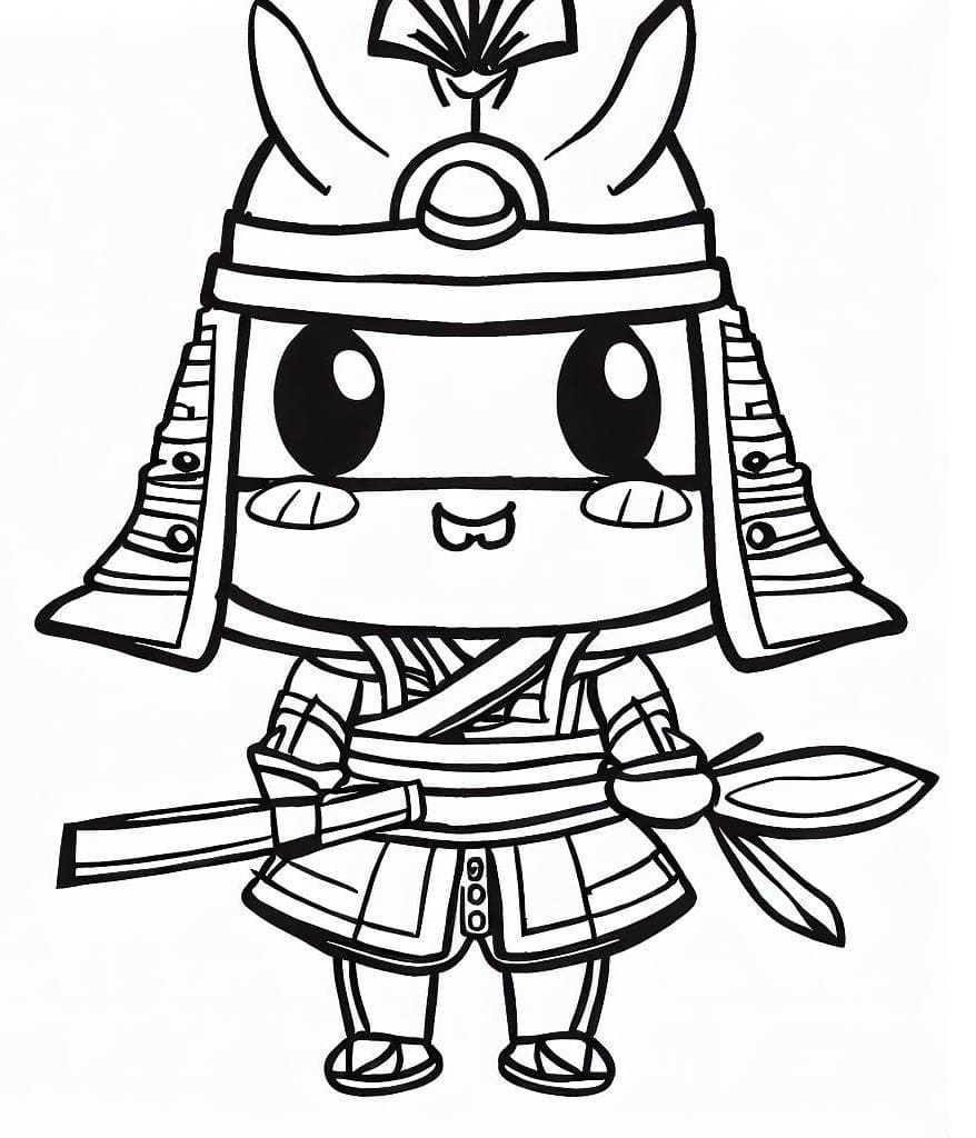 Free printable Samurai coloring page #186178 from Characters collection