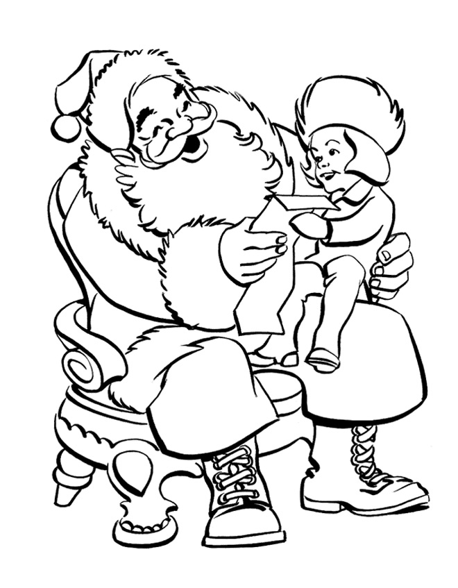 Coloring page: Santa Claus (Characters) #104682 - Free Printable Coloring Pages