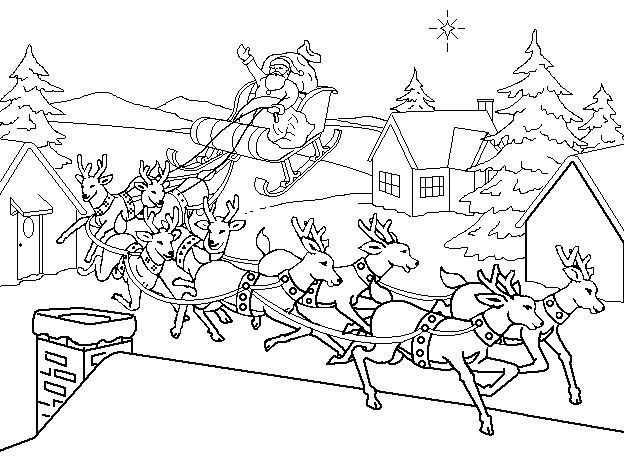 Coloring page: Santa Claus (Characters) #104698 - Free Printable Coloring Pages
