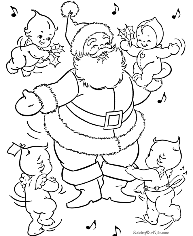 Coloring page: Santa Claus (Characters) #104699 - Free Printable Coloring Pages