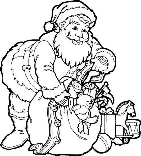 Coloring page: Santa Claus (Characters) #104706 - Free Printable Coloring Pages