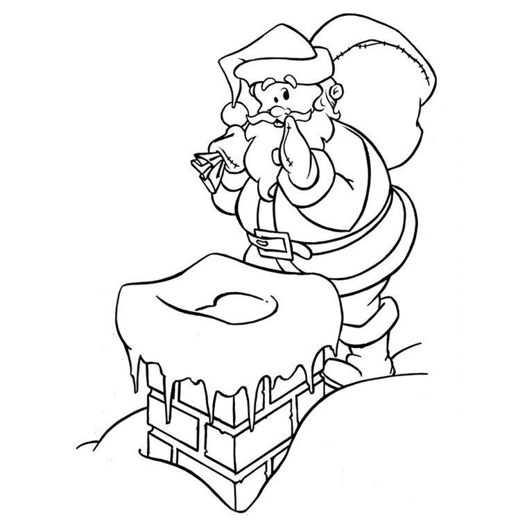 Coloring page: Santa Claus (Characters) #104707 - Free Printable Coloring Pages