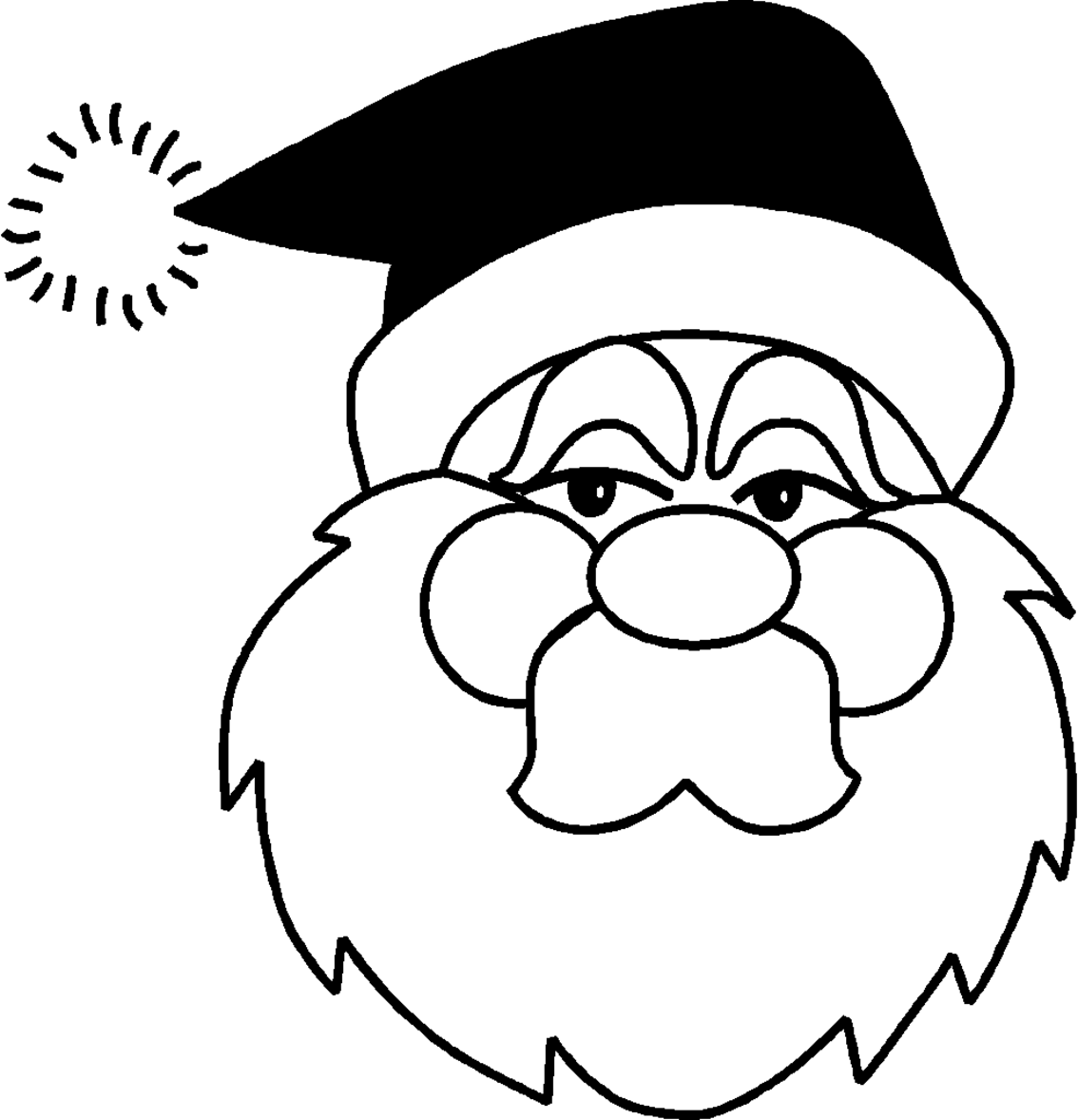 Coloring page: Santa Claus (Characters) #104711 - Free Printable Coloring Pages