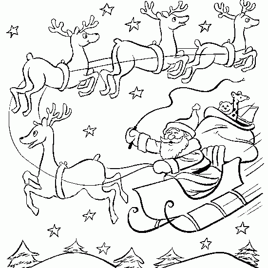 Coloring page: Santa Claus (Characters) #104715 - Free Printable Coloring Pages