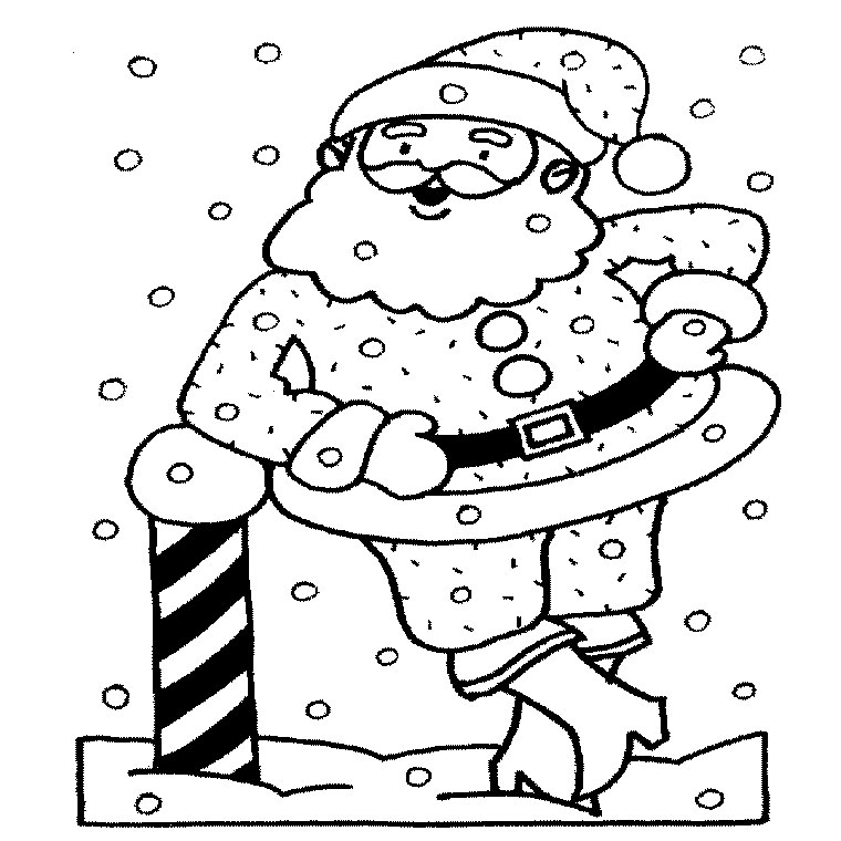 Coloring page: Santa Claus (Characters) #104728 - Free Printable Coloring Pages