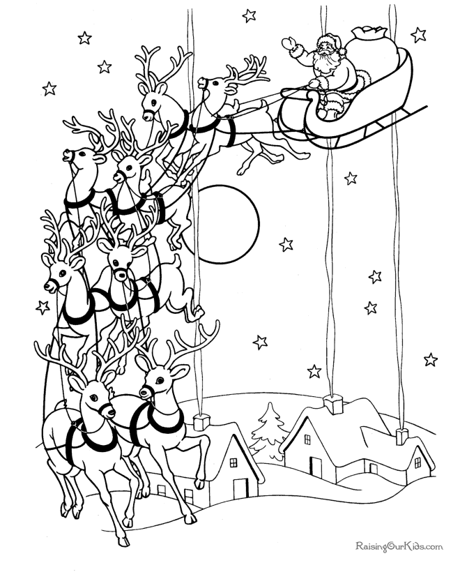 Coloring page: Santa Claus (Characters) #104730 - Free Printable Coloring Pages