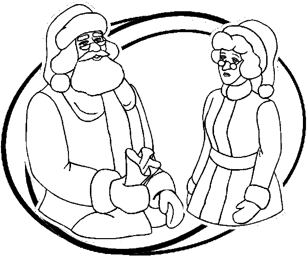 Coloring page: Santa Claus (Characters) #104751 - Free Printable Coloring Pages