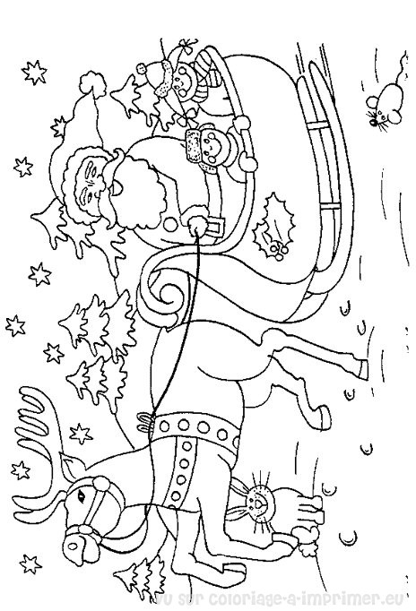 Coloring page: Santa Claus (Characters) #104762 - Free Printable Coloring Pages