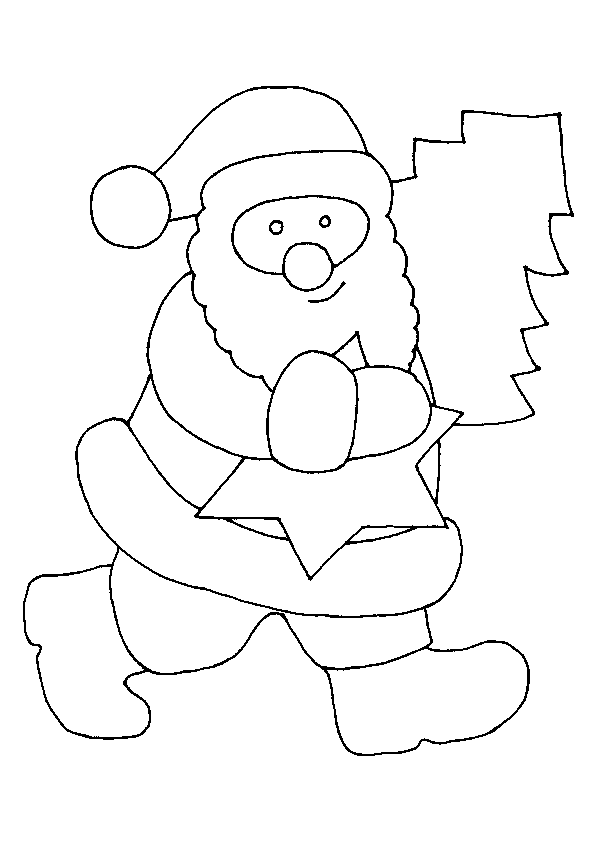 Coloring page: Santa Claus (Characters) #104768 - Free Printable Coloring Pages