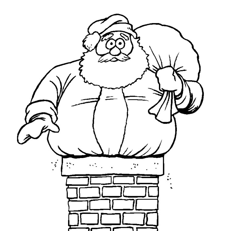 Coloring page: Santa Claus (Characters) #104772 - Free Printable Coloring Pages