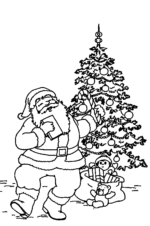 Coloring page: Santa Claus (Characters) #104784 - Free Printable Coloring Pages