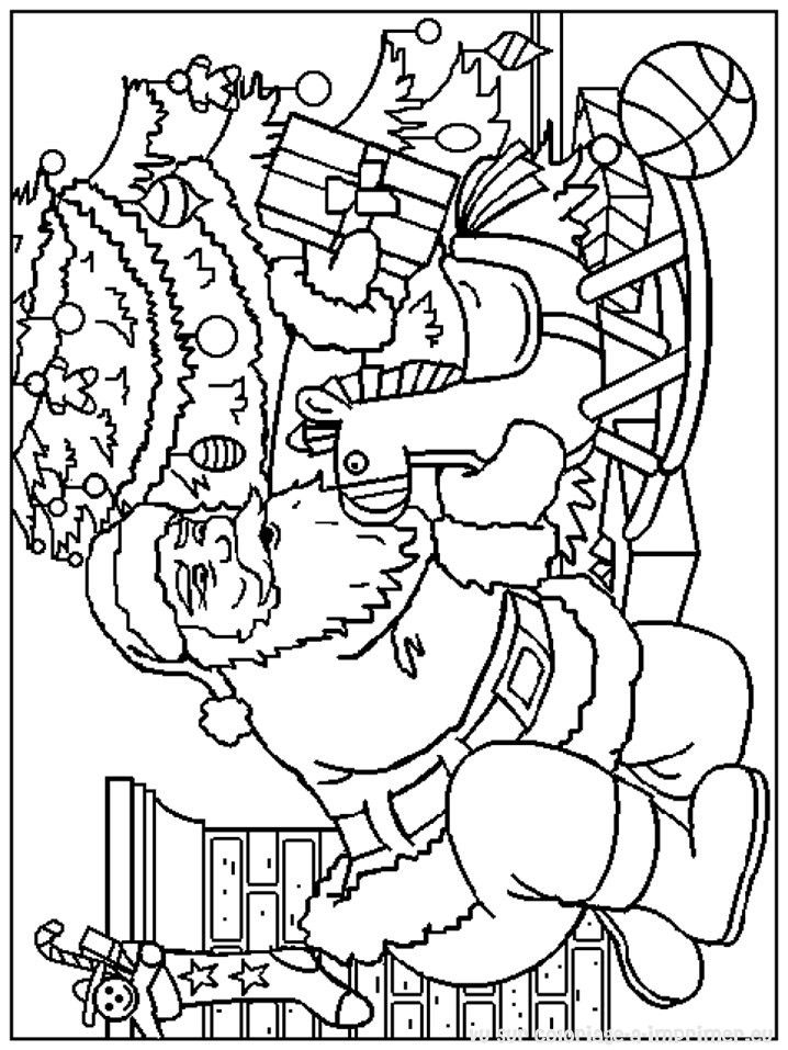 Coloring page: Santa Claus (Characters) #104790 - Free Printable Coloring Pages