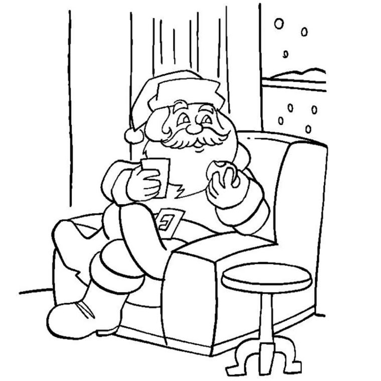 Coloring page: Santa Claus (Characters) #104794 - Free Printable Coloring Pages